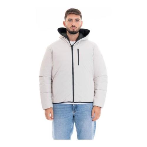 Dubbelzijdige Hoodie voor Mannen Save The Duck , Beige , Heren