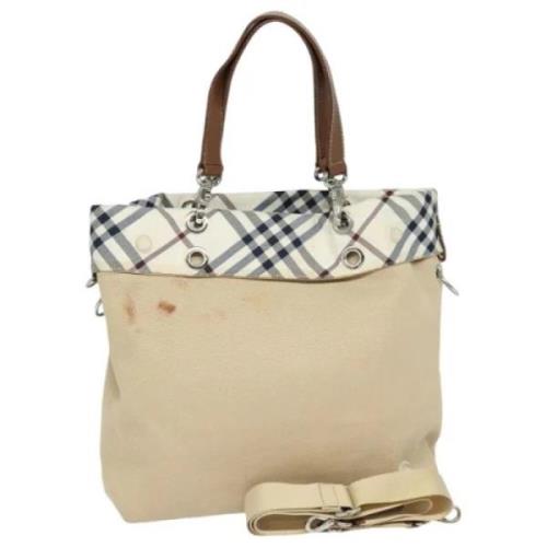 Pre-owned Canvas shoulder-bags Burberry Vintage , Beige , Dames