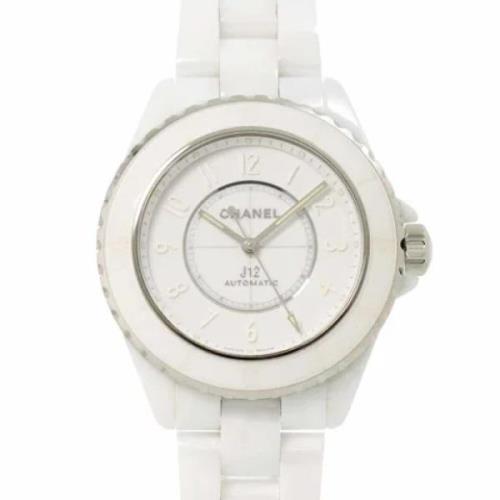 Pre-owned Stainless Steel watches Chanel Vintage , White , Heren