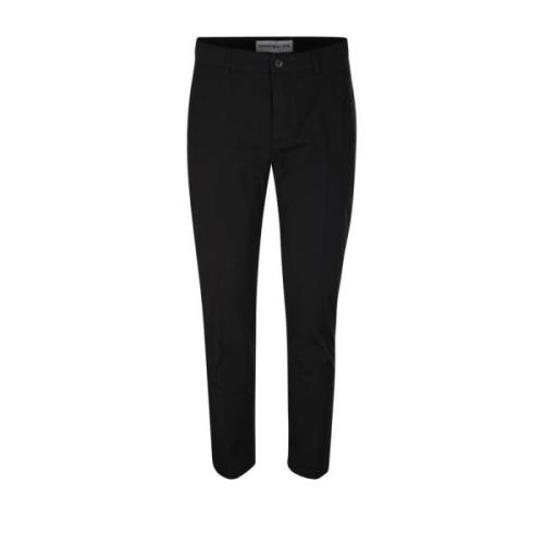 Zwarte Prins Chinos Crop Broek Department Five , Black , Heren