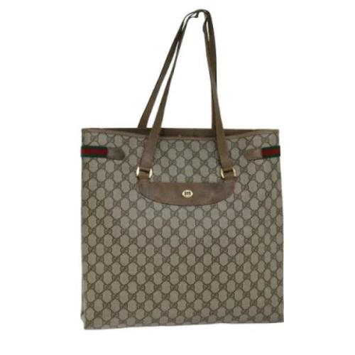 Pre-owned Leather gucci-bags Gucci Vintage , Beige , Dames