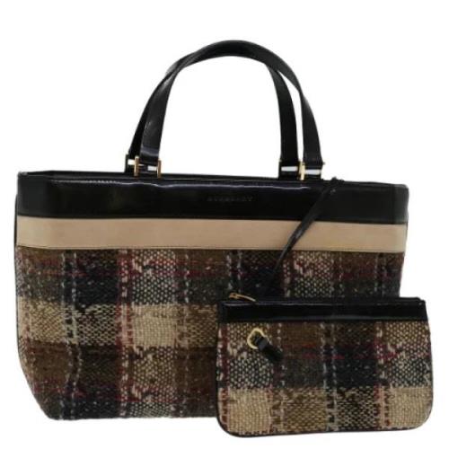 Pre-owned Wool handbags Burberry Vintage , Beige , Dames