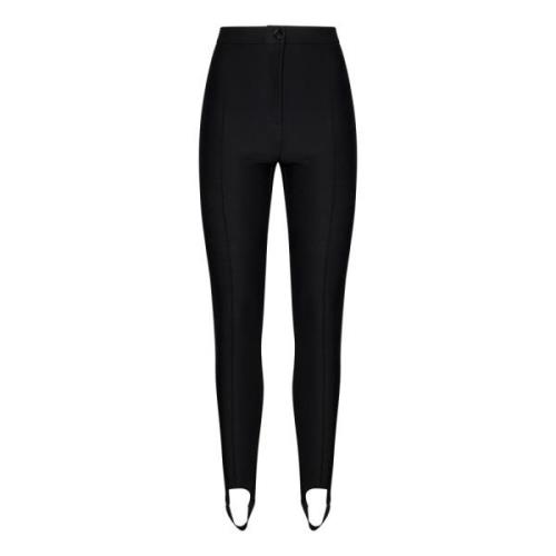 Zwarte Broek met Stijgbeugels Aw24 Pinko , Black , Dames