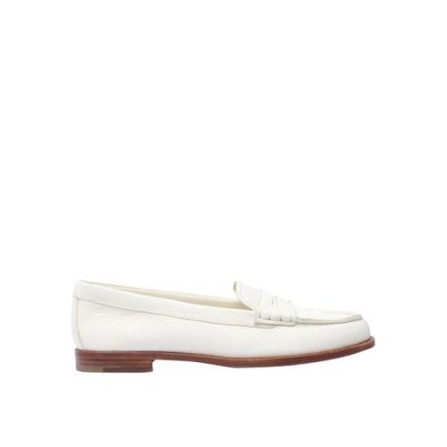 Witte Leren Loafers voor Vrouwen Church's , White , Dames