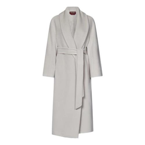 Witte Wrap Jas Luxe Elegantie Max Mara , White , Dames