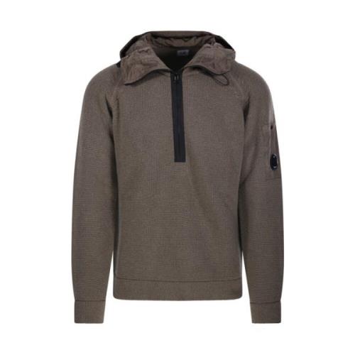 Walnoot Hoodie Sweater C.p. Company , Brown , Heren