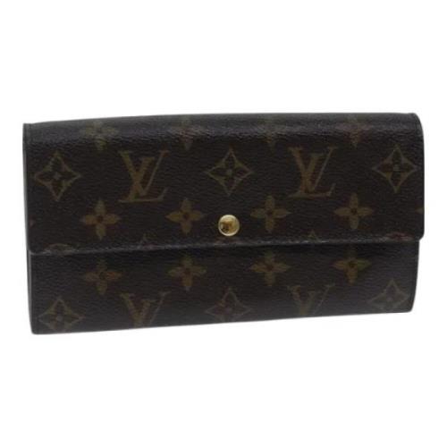 Pre-owned Canvas wallets Louis Vuitton Vintage , Brown , Dames