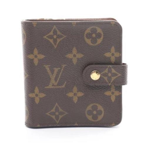 Pre-owned Leather wallets Louis Vuitton Vintage , Brown , Dames