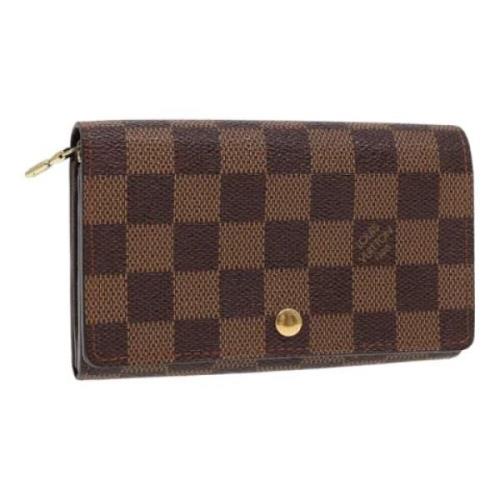 Pre-owned Canvas wallets Louis Vuitton Vintage , Brown , Dames