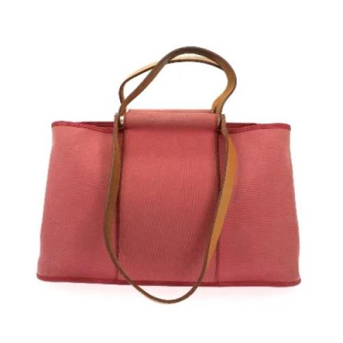 Pre-owned Leather handbags Hermès Vintage , Pink , Dames