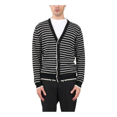 Cardigan van zuivere wol met knoopsluiting Mauro Grifoni , Black , Her...