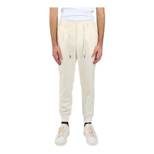 Super 100'S broek van zuivere wol Tagliatore , White , Heren