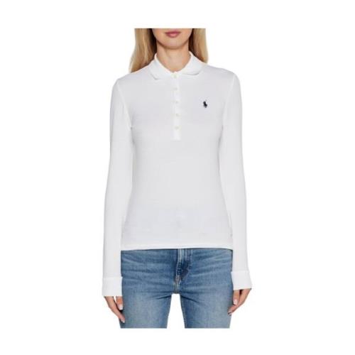 Klassieke Polo Shirt Collectie Polo Ralph Lauren , White , Dames