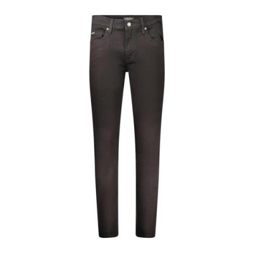 Skinny Katoenen Jeans met 5 Zakken Guess , Black , Heren