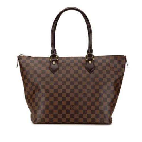 Pre-owned Canvas louis-vuitton-bags Louis Vuitton Vintage , Brown , Da...