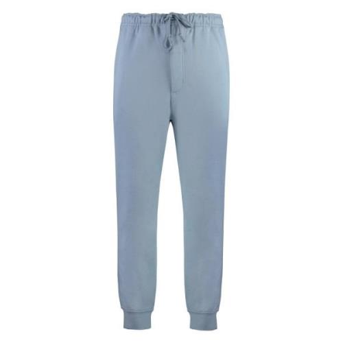 Geribbelde katoenen trainingsbroek met zakken Y-3 , Blue , Heren