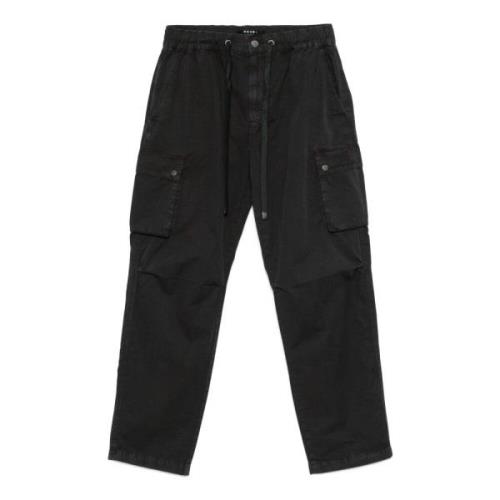 Cargo Broek Zwart Twill Ksubi , Black , Heren