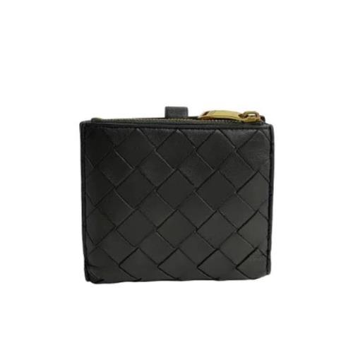 Pre-owned Leather wallets Bottega Veneta Vintage , Black , Dames