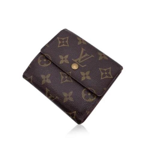 Pre-owned Leather wallets Louis Vuitton Vintage , Brown , Dames