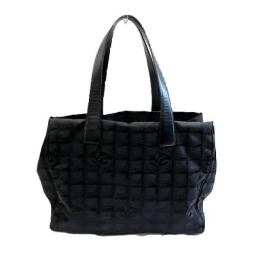 Pre-owned Canvas totes Chanel Vintage , Black , Dames