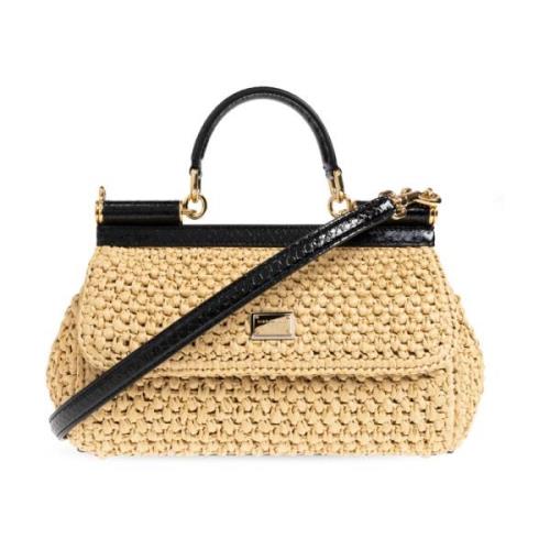 Handtas Sicily Dolce & Gabbana , Beige , Dames