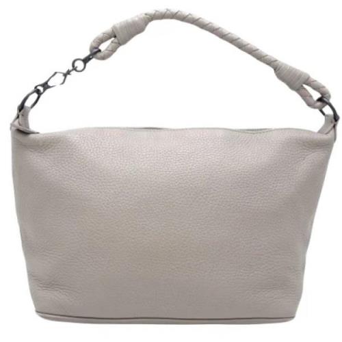 Pre-owned Leather handbags Bottega Veneta Vintage , Gray , Dames