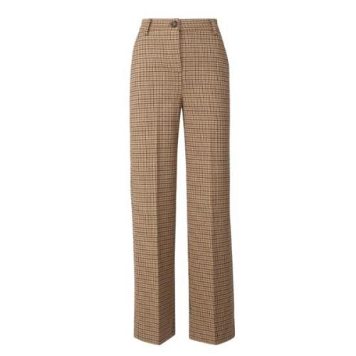 Bruine Casual Broek Regular Fit Weekend , Brown , Dames