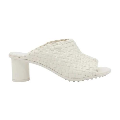 Atomic Leren Muiltjes Sandalen Bottega Veneta , White , Dames