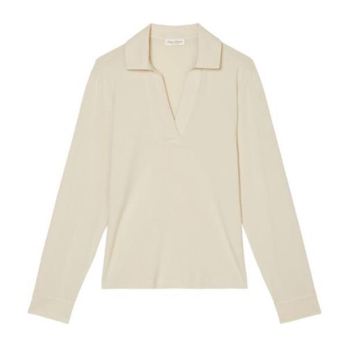 Gewone jerseyblouse Marc O'Polo , Beige , Dames