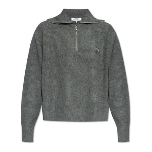 Trui met kraag Maison Kitsuné , Gray , Dames