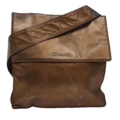 Pre-owned Leather chanel-bags Chanel Vintage , Yellow , Dames