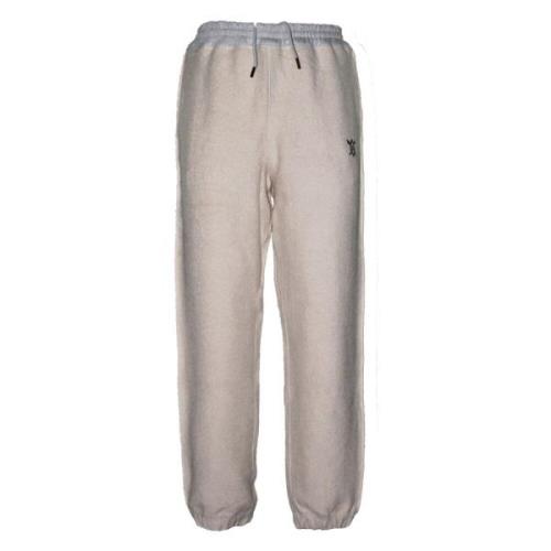 Grijze elastische taillebroek met logodetail Daily Paper , Gray , Here...