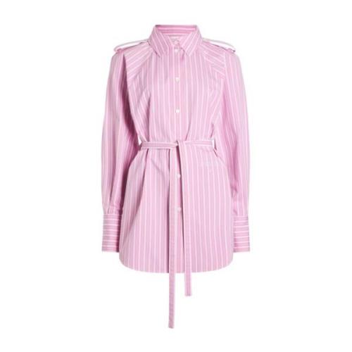 Roze Gestreepte Jurk met Lange Mouwen Patou , Pink , Dames