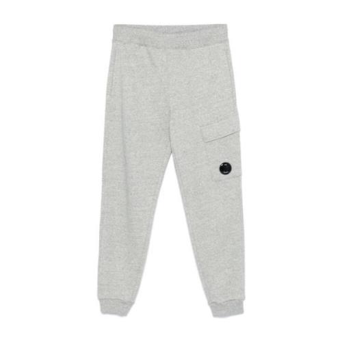 Grijze Melange Broek C.p. Company , Gray , Heren