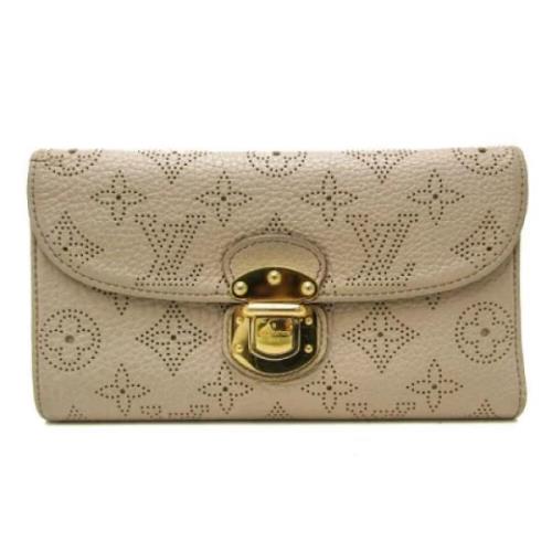 Pre-owned Fabric wallets Louis Vuitton Vintage , Beige , Dames