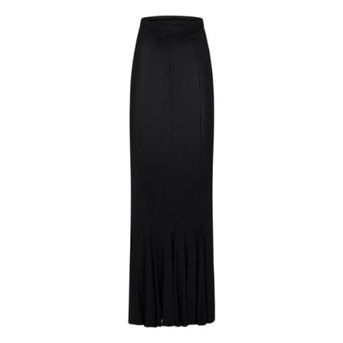 Zwarte Geplooide Rok Nensi Dojaka , Black , Dames