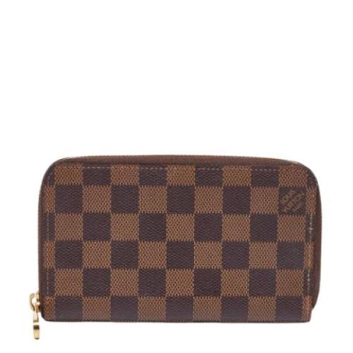 Pre-owned Coated canvas wallets Louis Vuitton Vintage , Brown , Dames