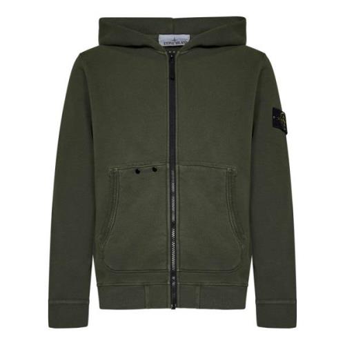 Groene Hoodie met Rits Stone Island , Green , Heren