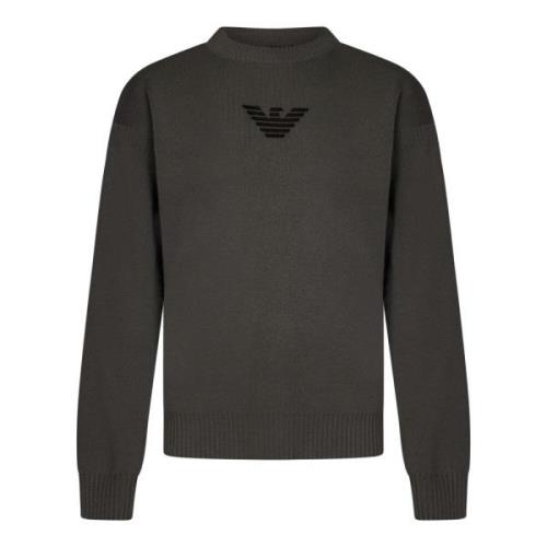 Grijze Crewneck Sweater Aw24 Emporio Armani , Gray , Heren