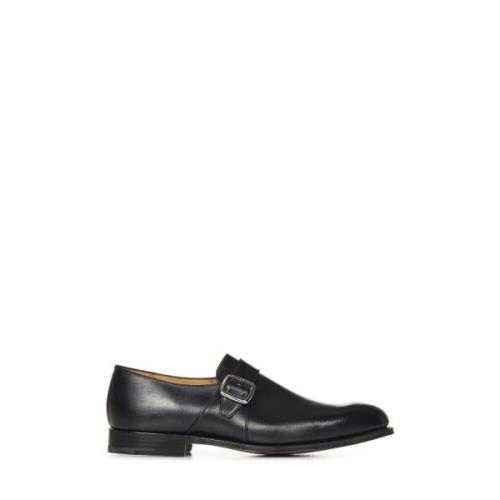 Zwarte Loafer Schoenen Elegante Stijl Church's , Black , Heren