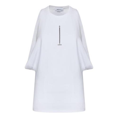 Witte Geribbelde Katoenen Tanktop Alexander McQueen , White , Dames