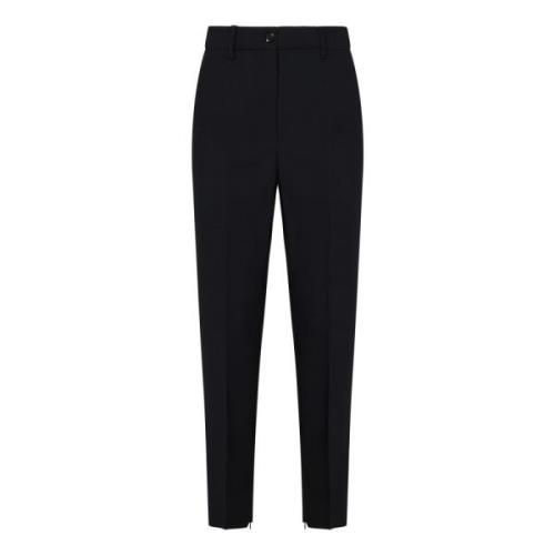 Zwarte Wollen Broek Elegant Stijlvol Pinko , Black , Dames