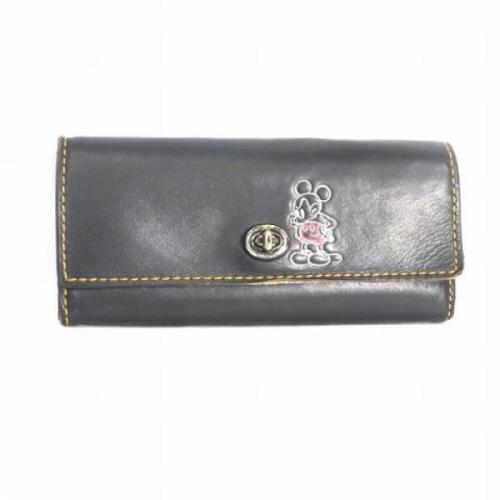 Pre-owned Leather wallets Coach Pre-owned , Black , Dames