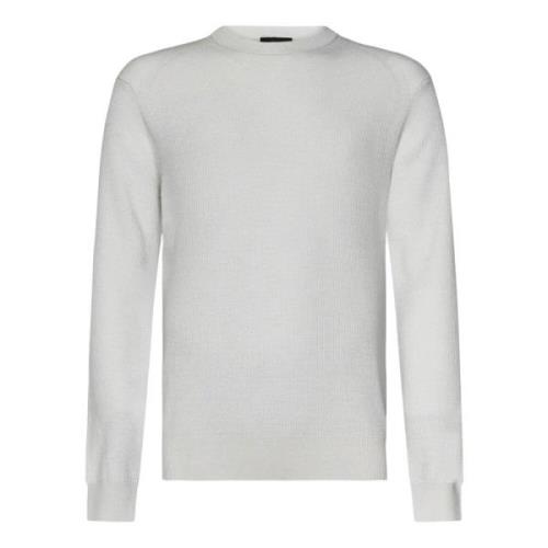 Witte Kasjmier Wol Trui Aw24 Brioni , White , Heren