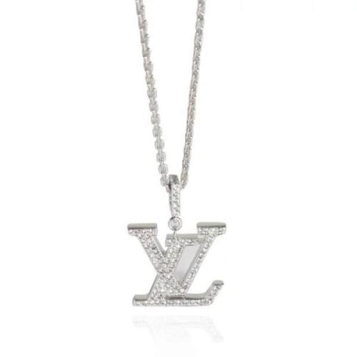 Pre-owned White Gold necklaces Louis Vuitton Vintage , White , Dames