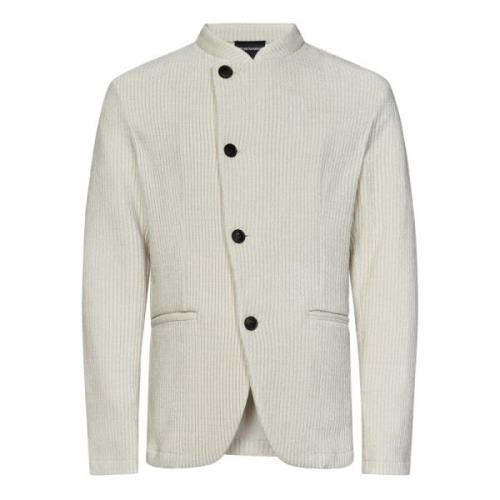 Witte Buitenkleding Jas Aw24 Emporio Armani , Beige , Heren