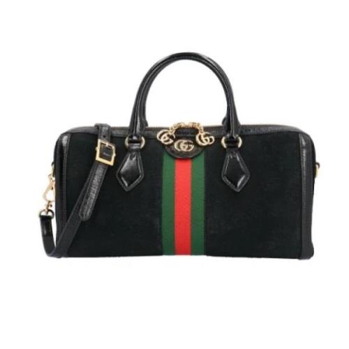 Pre-owned Suede gucci-bags Gucci Vintage , Black , Dames