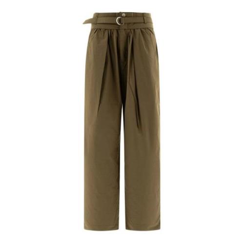 Khaki Celia Broek met Riemlussen Isabel Marant Étoile , Green , Dames