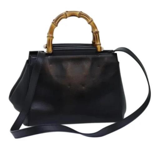 Pre-owned Leather gucci-bags Gucci Vintage , Black , Dames