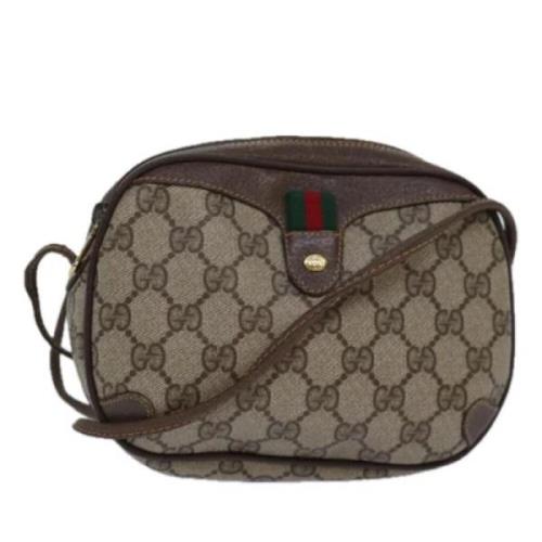 Pre-owned Canvas gucci-bags Gucci Vintage , Brown , Dames